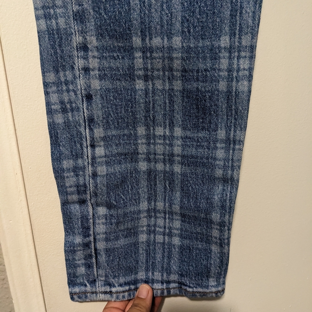 Plaid wedgie straight fit capris size 27 - Picture 6 of 7